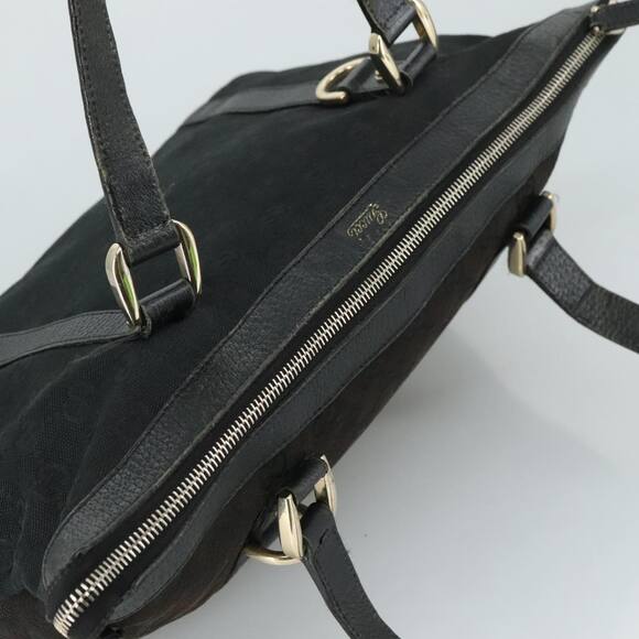 GUCCI GG Canvas Tote Bag Black Gold - Picture 6 of 12